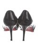 Christian Louboutin Patent Leather Cutout Accent Pumps