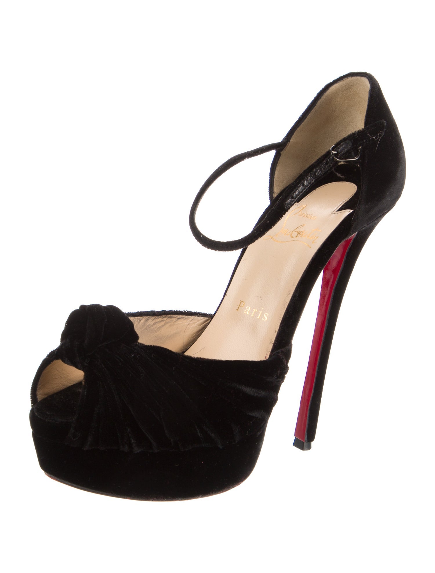 Christian Louboutin Suede D'Orsay Pumps