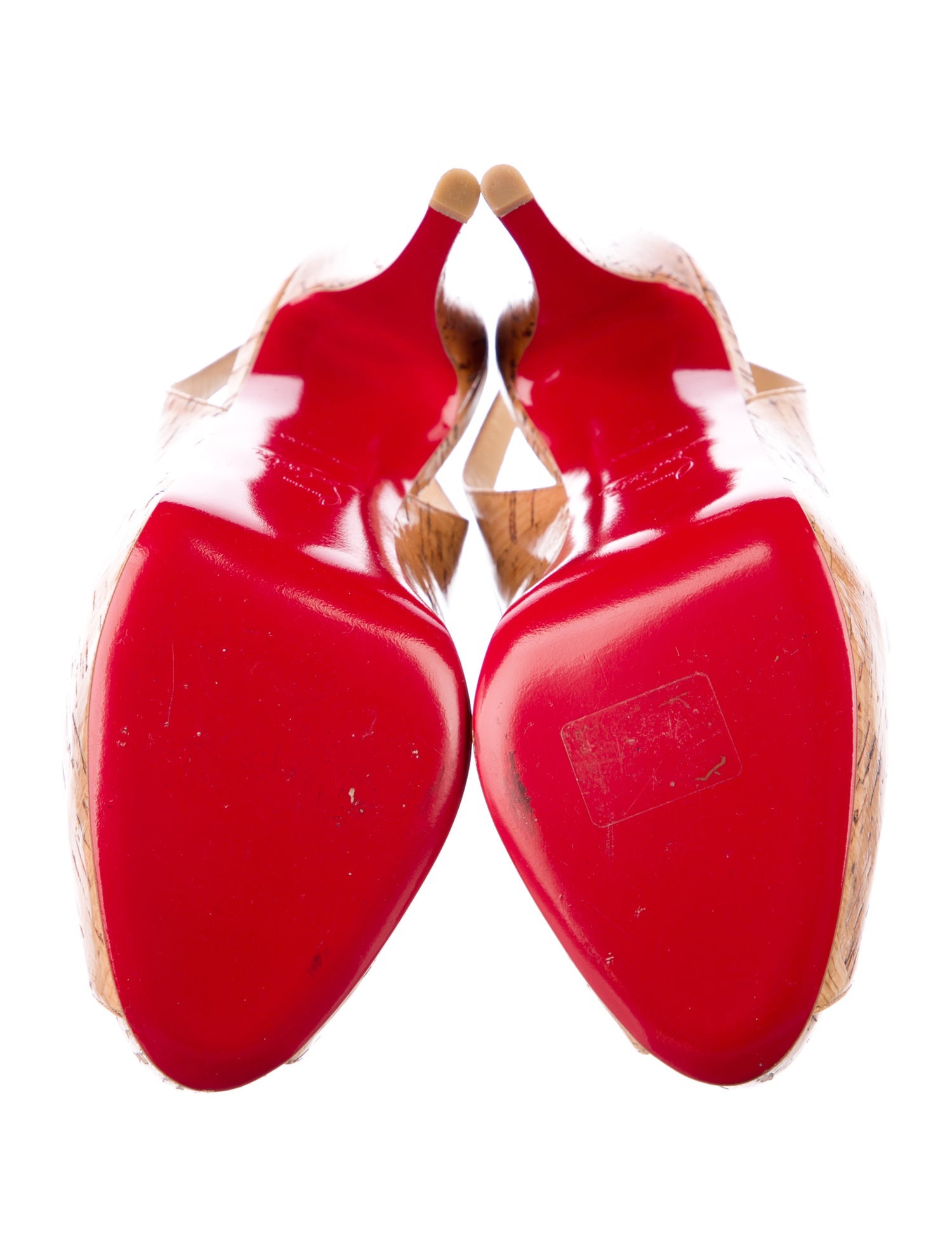 Christian Louboutin Animal Print Slingback Pumps