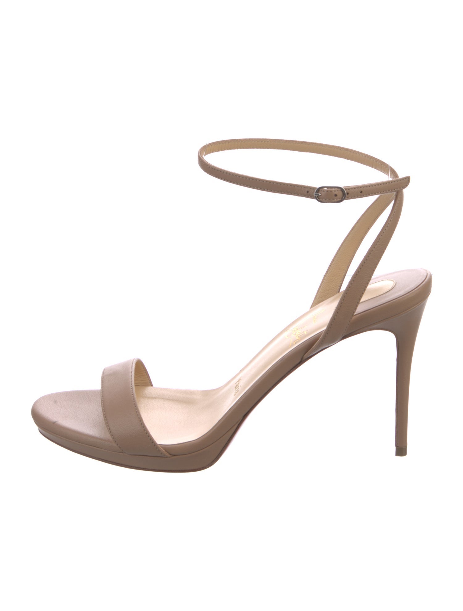 Christian Louboutin Leather Slingback Sandals