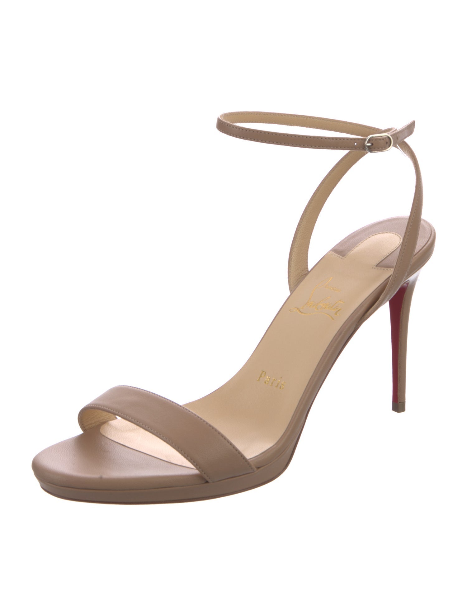 Christian Louboutin Leather Slingback Sandals