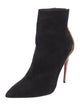 Christian Louboutin Suede Colorblock Pattern Boots