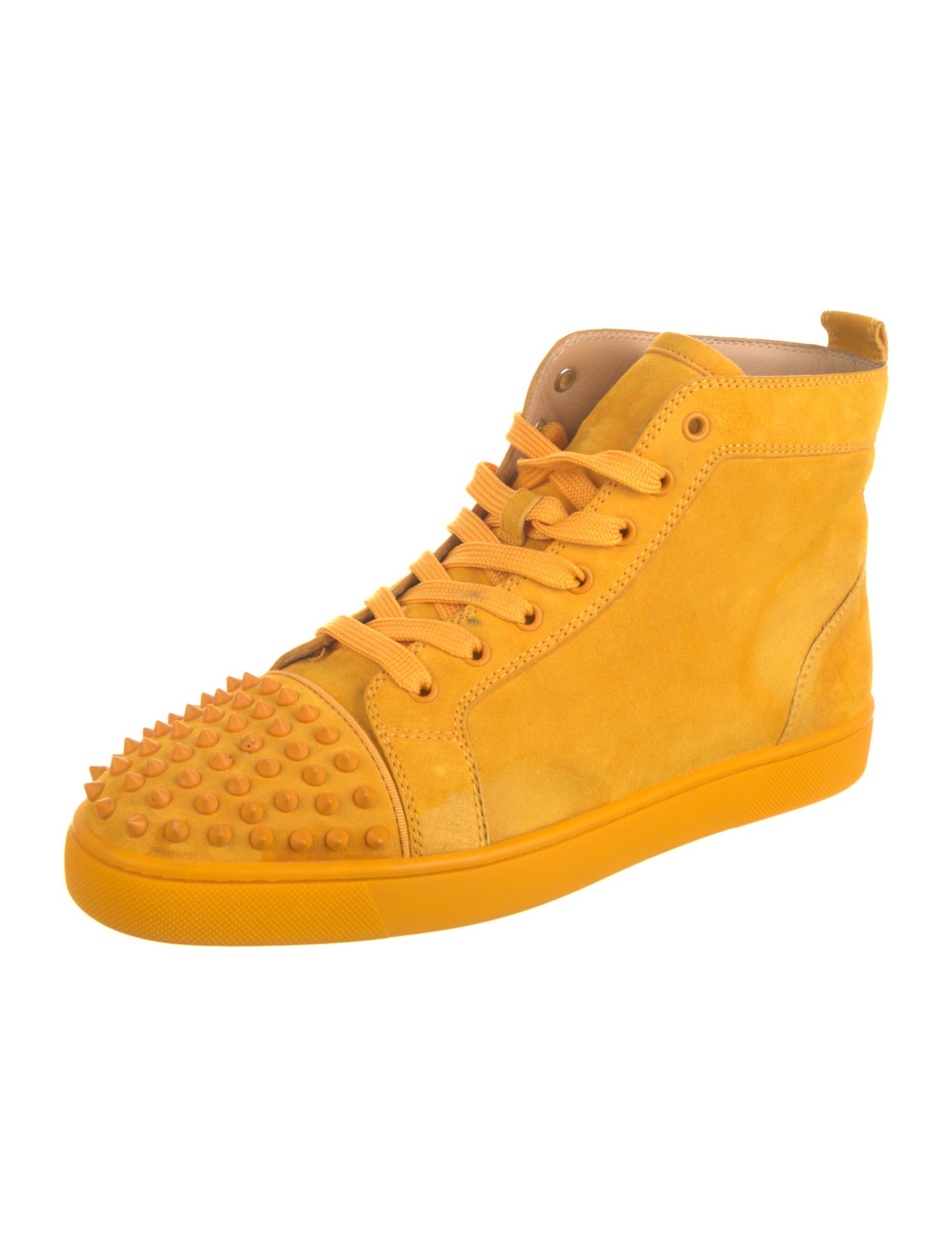 Christian Louboutin Suede Studded Accents Sneakers