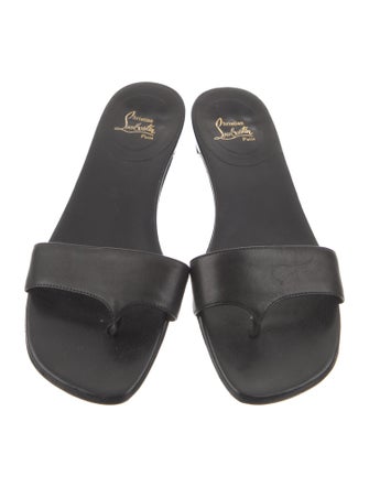 Christian Louboutin Leather Slides