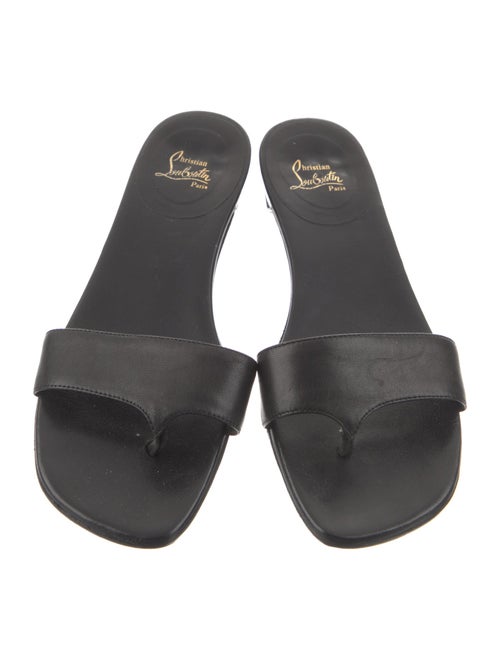 Christian Louboutin Leather Slides