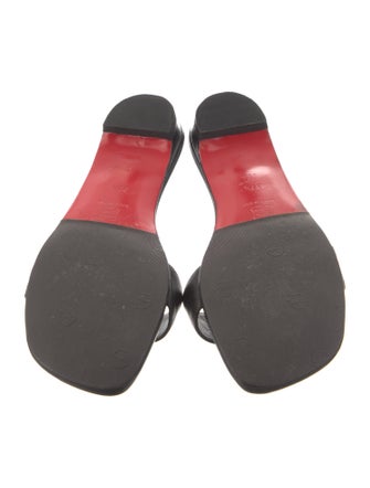 Christian Louboutin Leather Slides