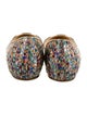 Christian Louboutin Printed Sequin Embellishments D'Orsay Flats
