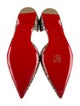 Christian Louboutin Printed Sequin Embellishments D'Orsay Flats