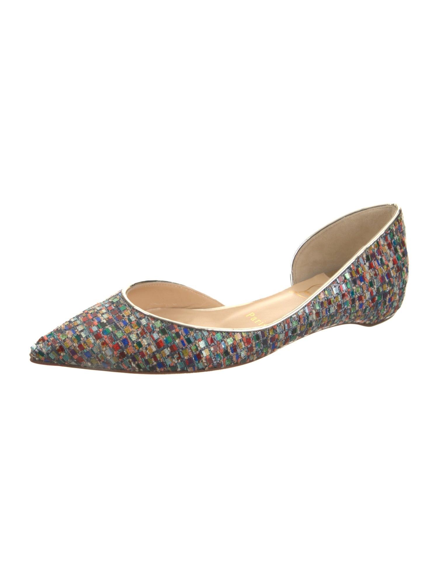 Christian Louboutin Printed D'Orsay Flats