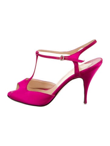 Christian Louboutin Pumps Rockstud Accents Satin T-Strap IT 36.5 | 6.5