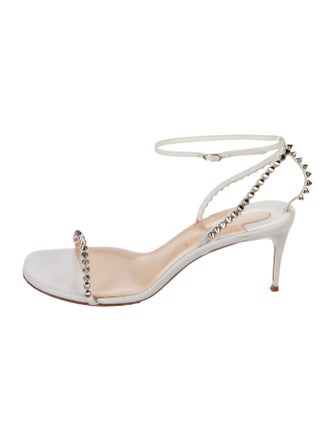 Christian Louboutin Spike Accents Leather Sandals