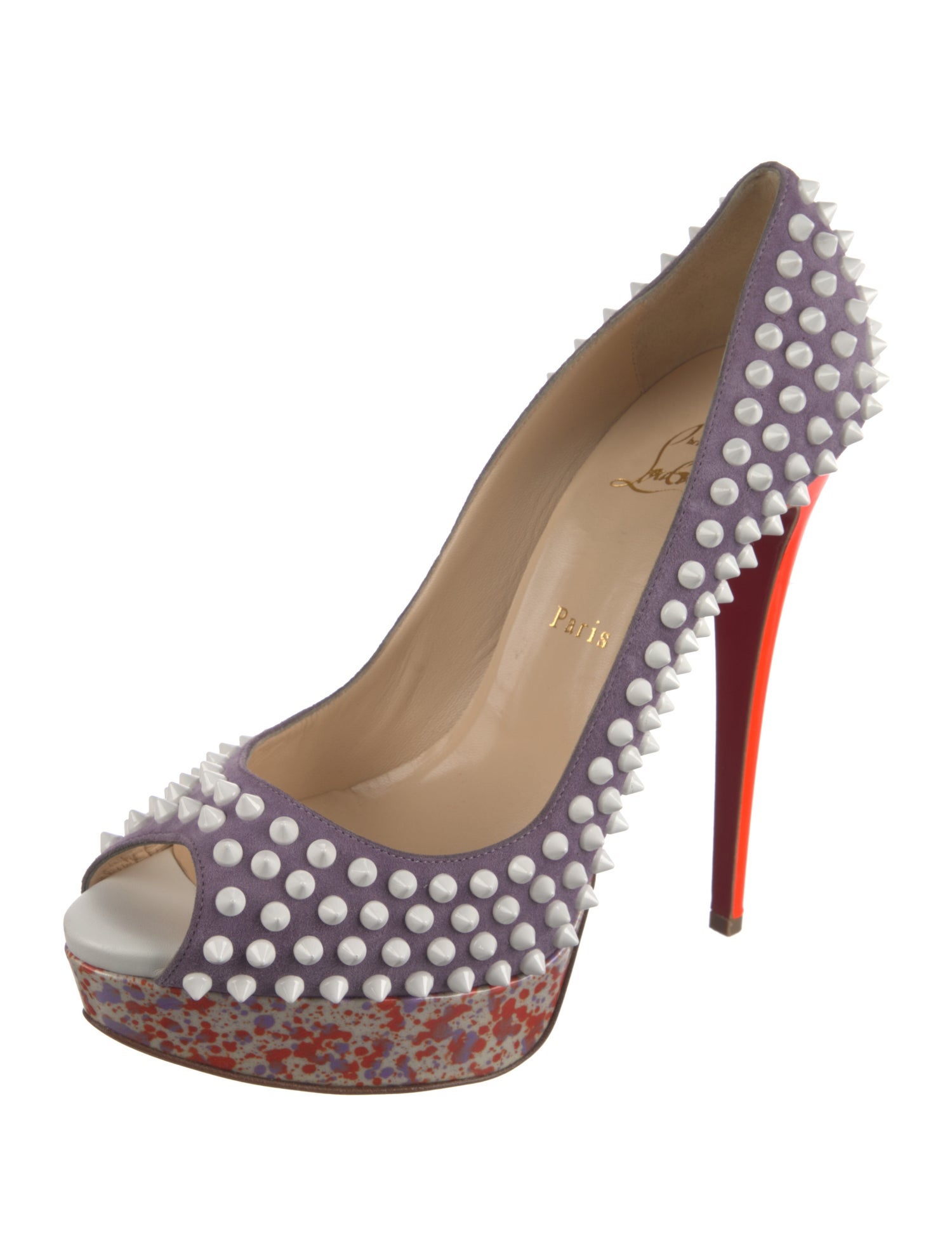 Christian Louboutin Vintage Spike Accents Pumps