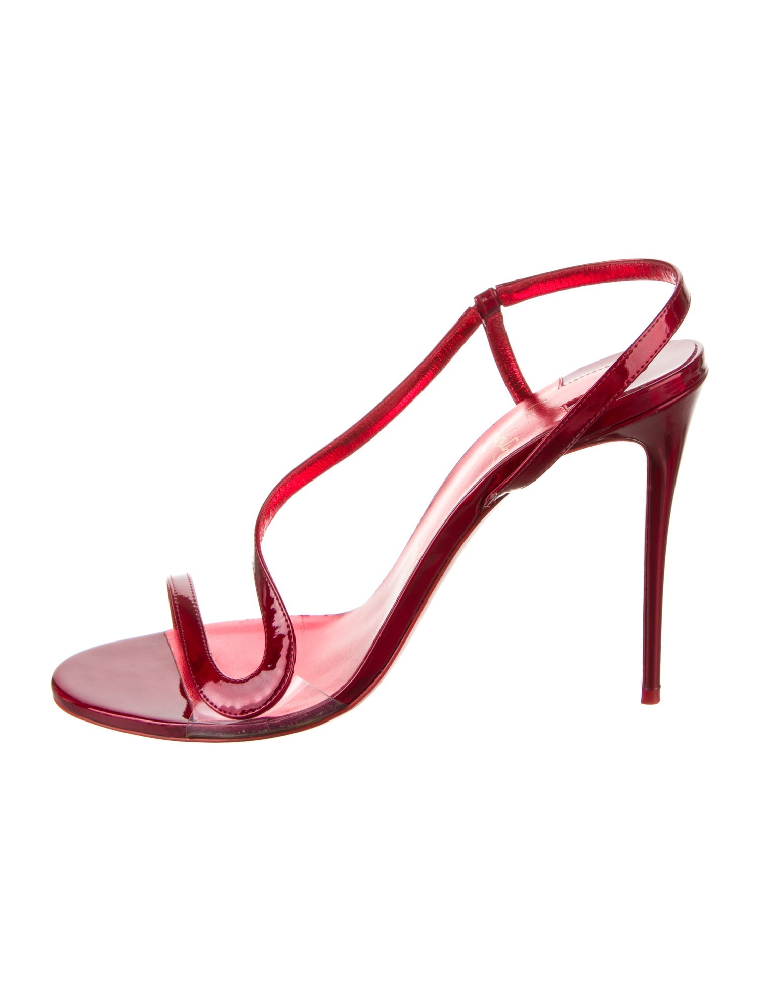 Christian Louboutin Patent Leather T-Strap Sandals