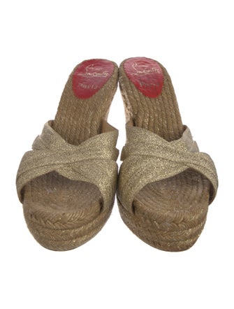 Christian Louboutin Glitter Accents Espadrilles