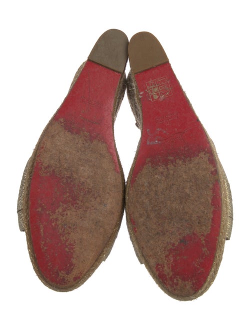 Christian Louboutin Glitter Accents Espadrilles
