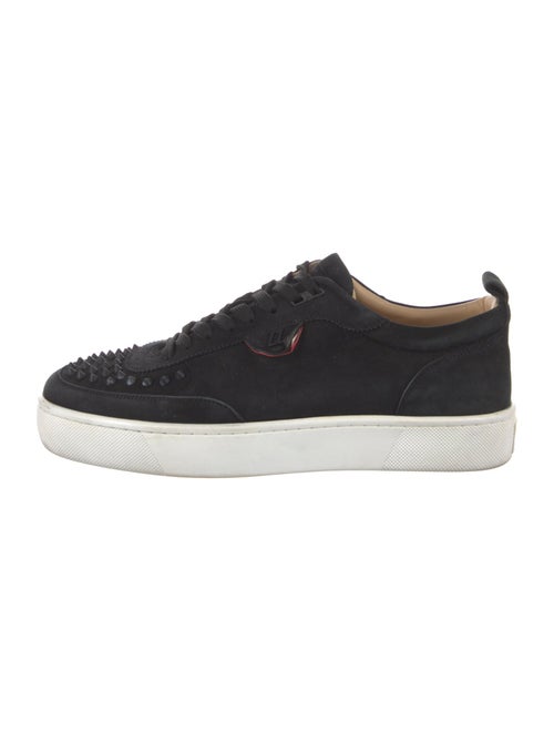 Christian Louboutin Spike Accents Suede Sneakers