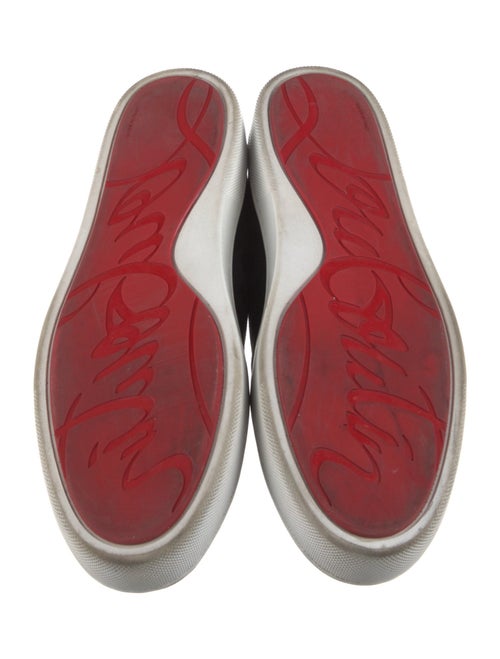 Christian Louboutin Spike Accents Suede Sneakers