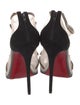 Christian Louboutin Mesh Mesh Accents T-Strap Sandals
