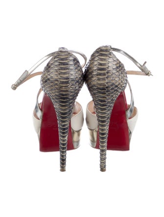 Christian Louboutin Leather Animal Print D'Orsay Pumps