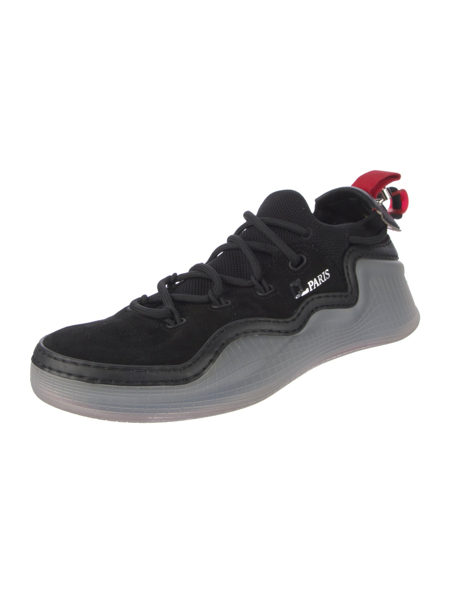 Christian Louboutin Suede Studded Accents Sneakers