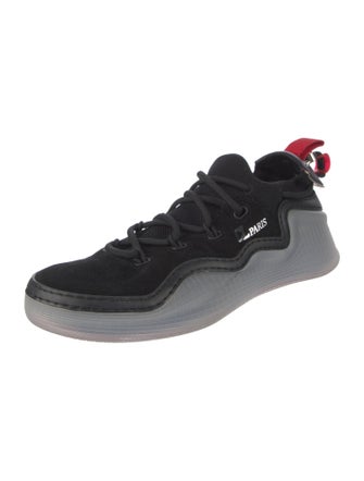 Christian Louboutin Suede Studded Accents Sneakers