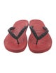 Christian Louboutin Spike Accents Rubber Flip Flops