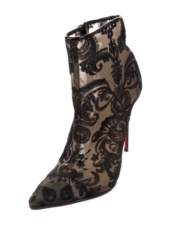 Christian Louboutin Lace Lace Pattern Boots