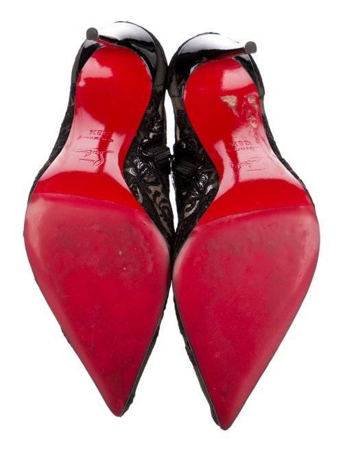 Christian Louboutin Lace Lace Pattern Boots