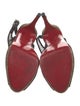 Christian Louboutin Mesh Leather Trim Embellishment Slingback Pumps