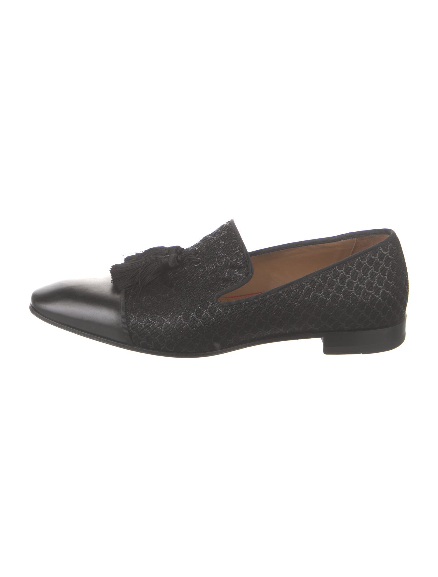 Christian Louboutin Printed Tassel Accents Loafers