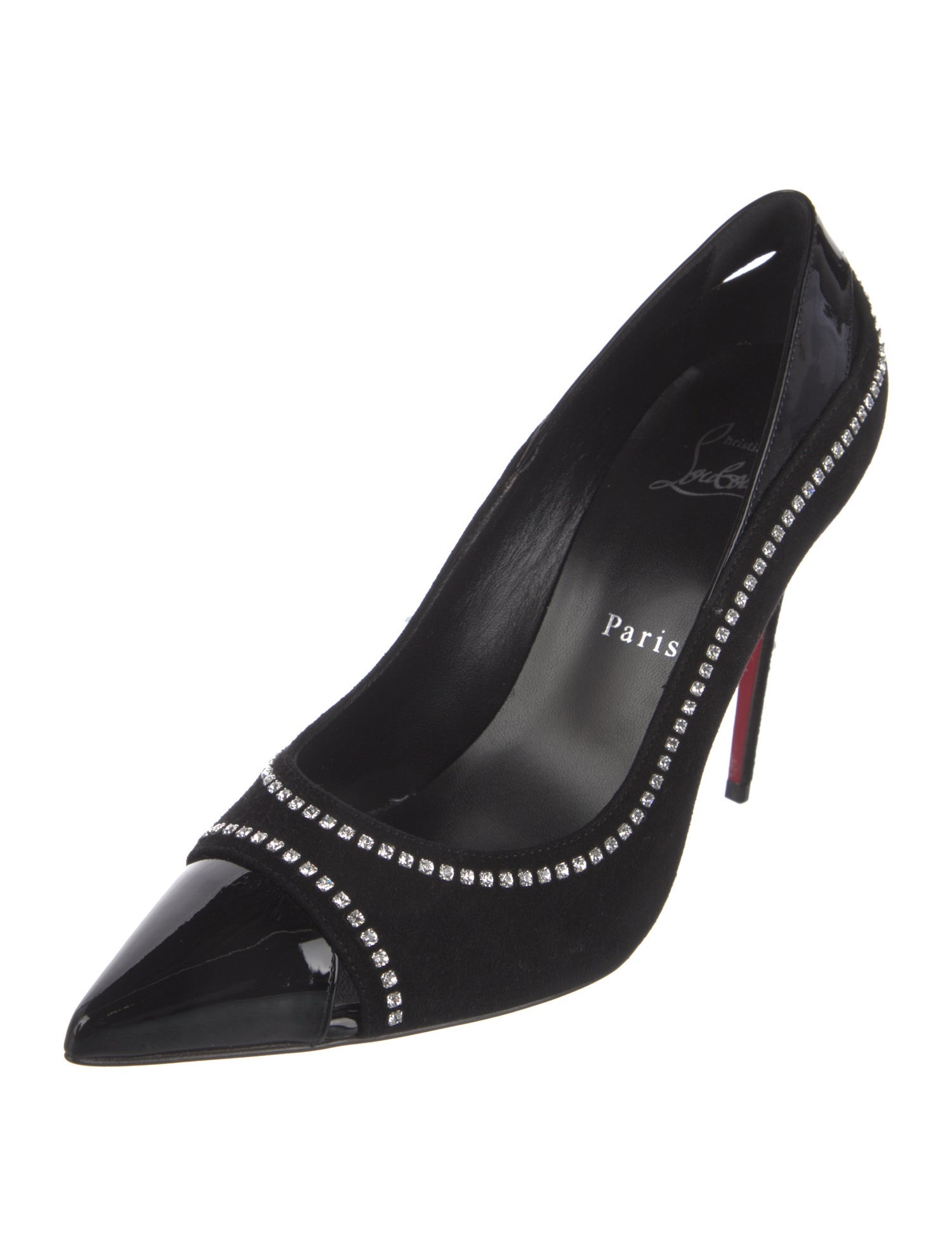 Christian Louboutin Spike Accents Suede Pumps w/ Tags