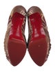 Christian Louboutin Printed Pleated Accents Pumps