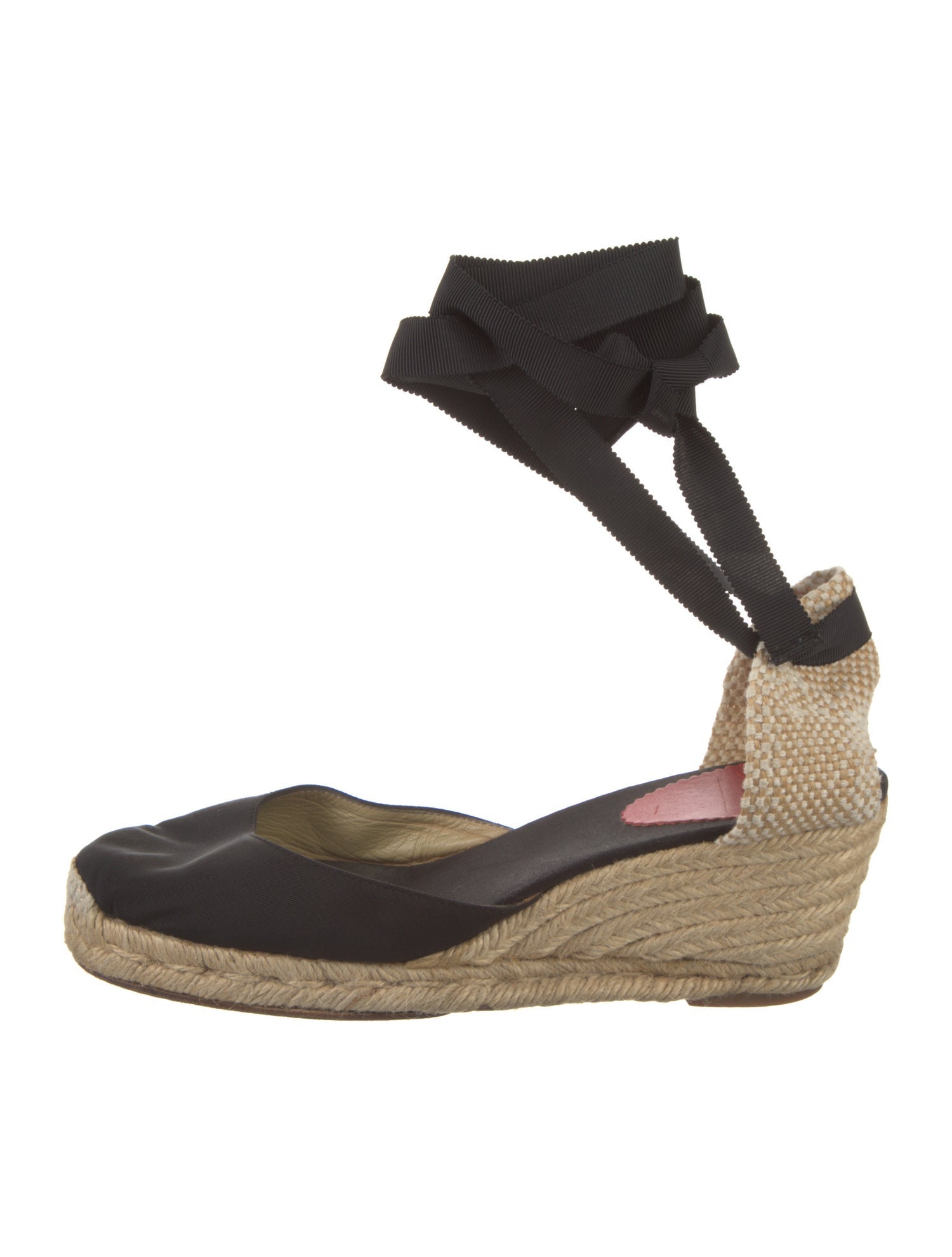 Christian Louboutin Canvas Colorblock Pattern D'Orsay Pumps