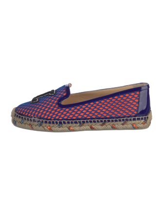 Christian Louboutin Mesh Embroidered Accent Espadrilles