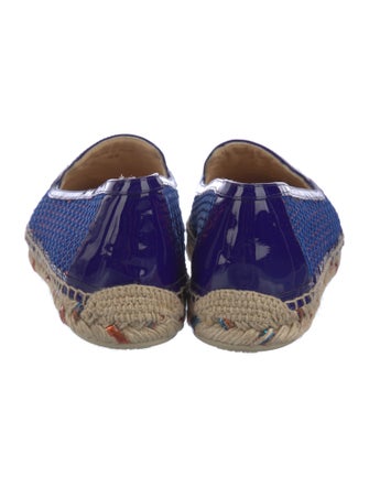 Christian Louboutin Mesh Embroidered Accent Espadrilles