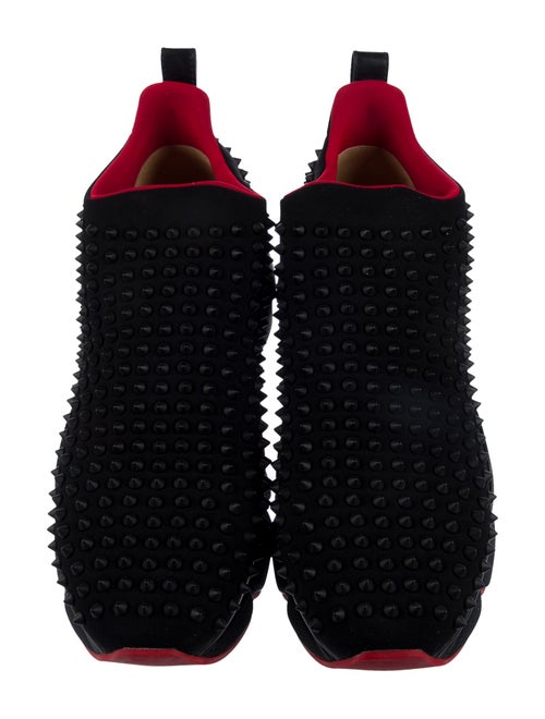 Christian Louboutin Spike Accents Neoprene Sneakers