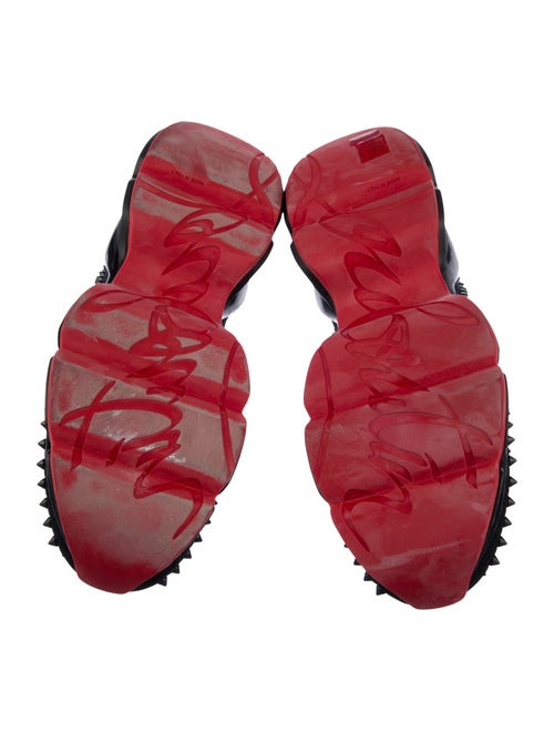 Christian Louboutin Spike Accents Neoprene Sneakers