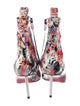 Christian Louboutin Patent Leather Printed Boots