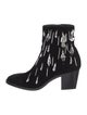 Christian Louboutin Velvet Crystal Embellishments Boots