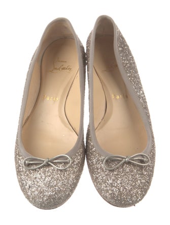 Christian Louboutin Spike Accents Leather Ballet Flats