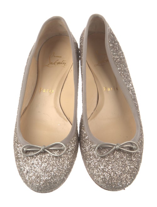 Christian Louboutin Spike Accents Leather Ballet Flats
