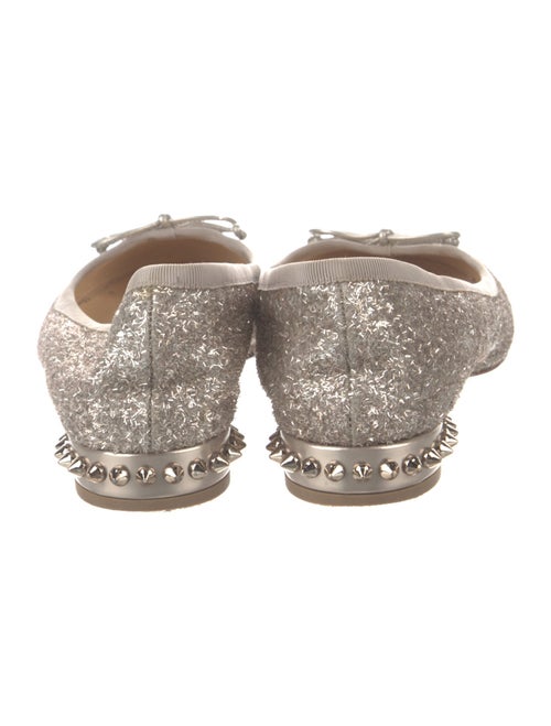 Christian Louboutin Spike Accents Leather Ballet Flats