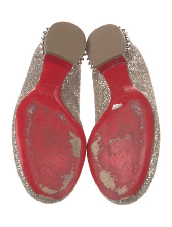 Christian Louboutin Spike Accents Leather Ballet Flats
