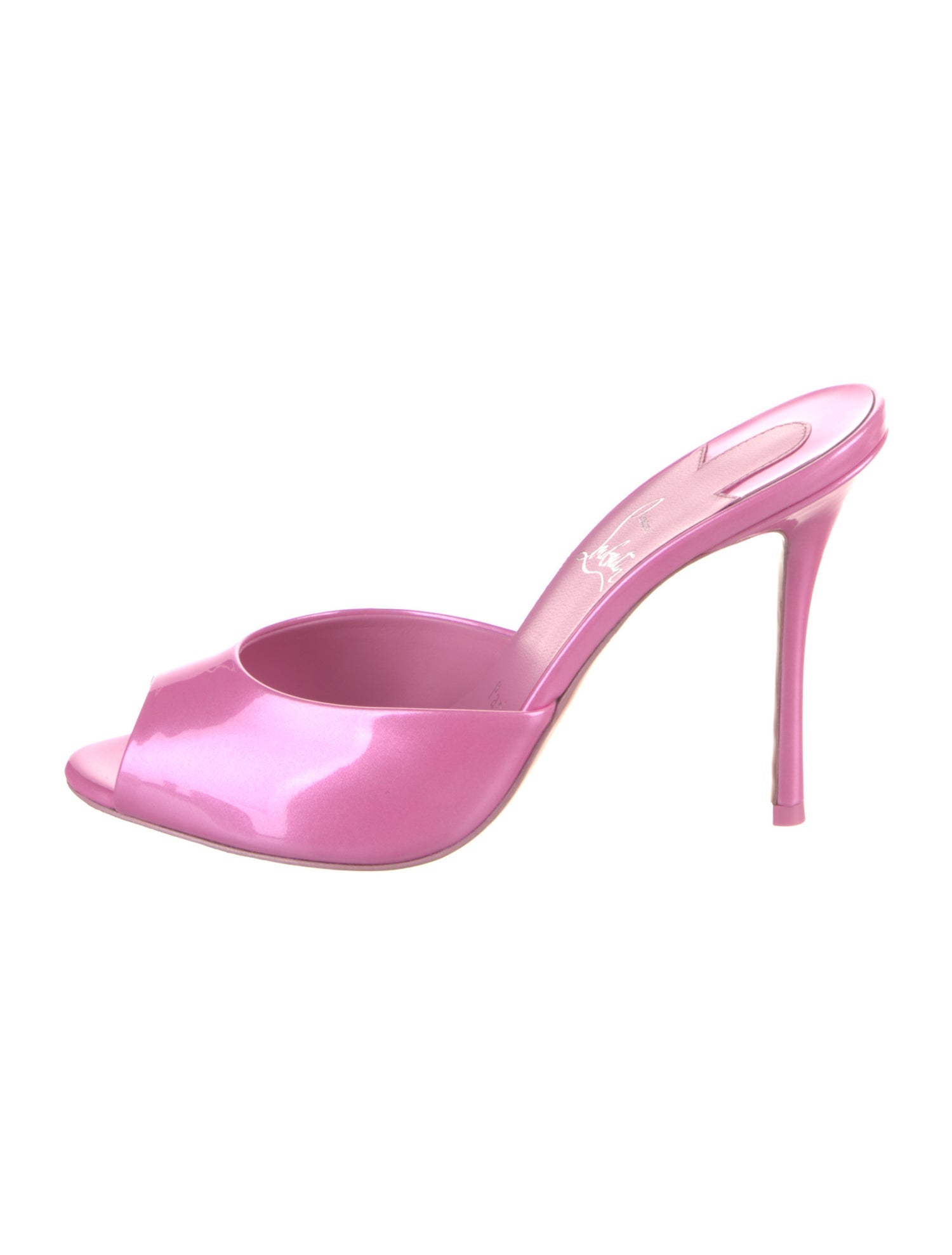 Christian Louboutin Patent Leather Slides w/ Tags