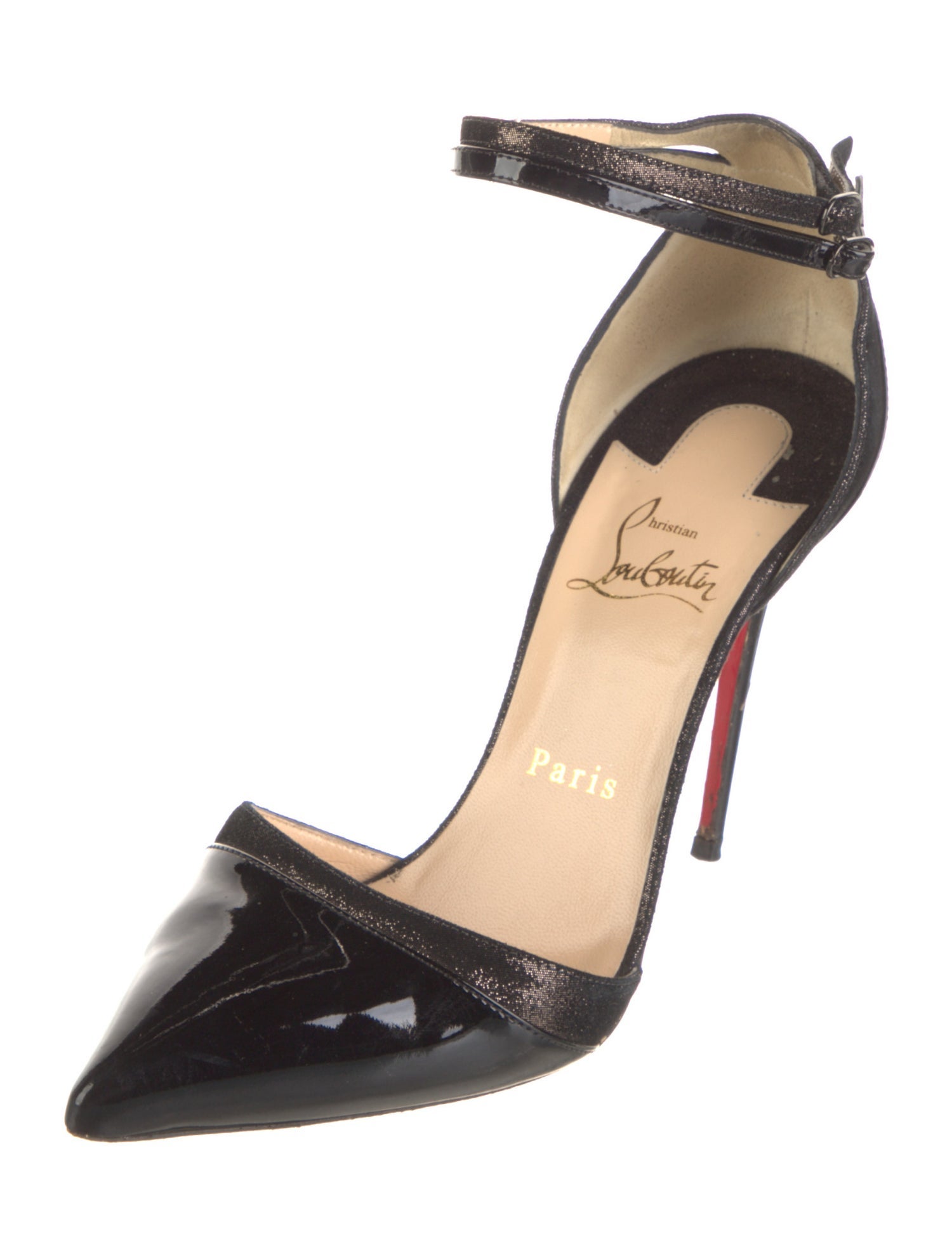 Christian Louboutin Patent Leather D'Orsay Pumps