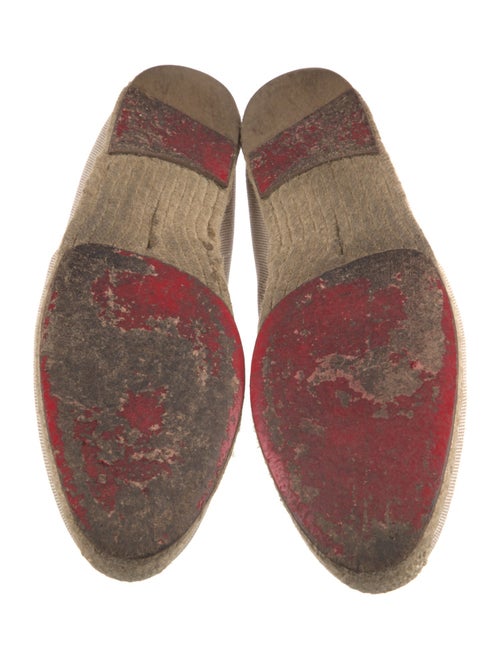 Christian Louboutin Spike Accents Canvas Espadrilles