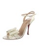 Christian Louboutin Patent Leather Bow Accents Sandals