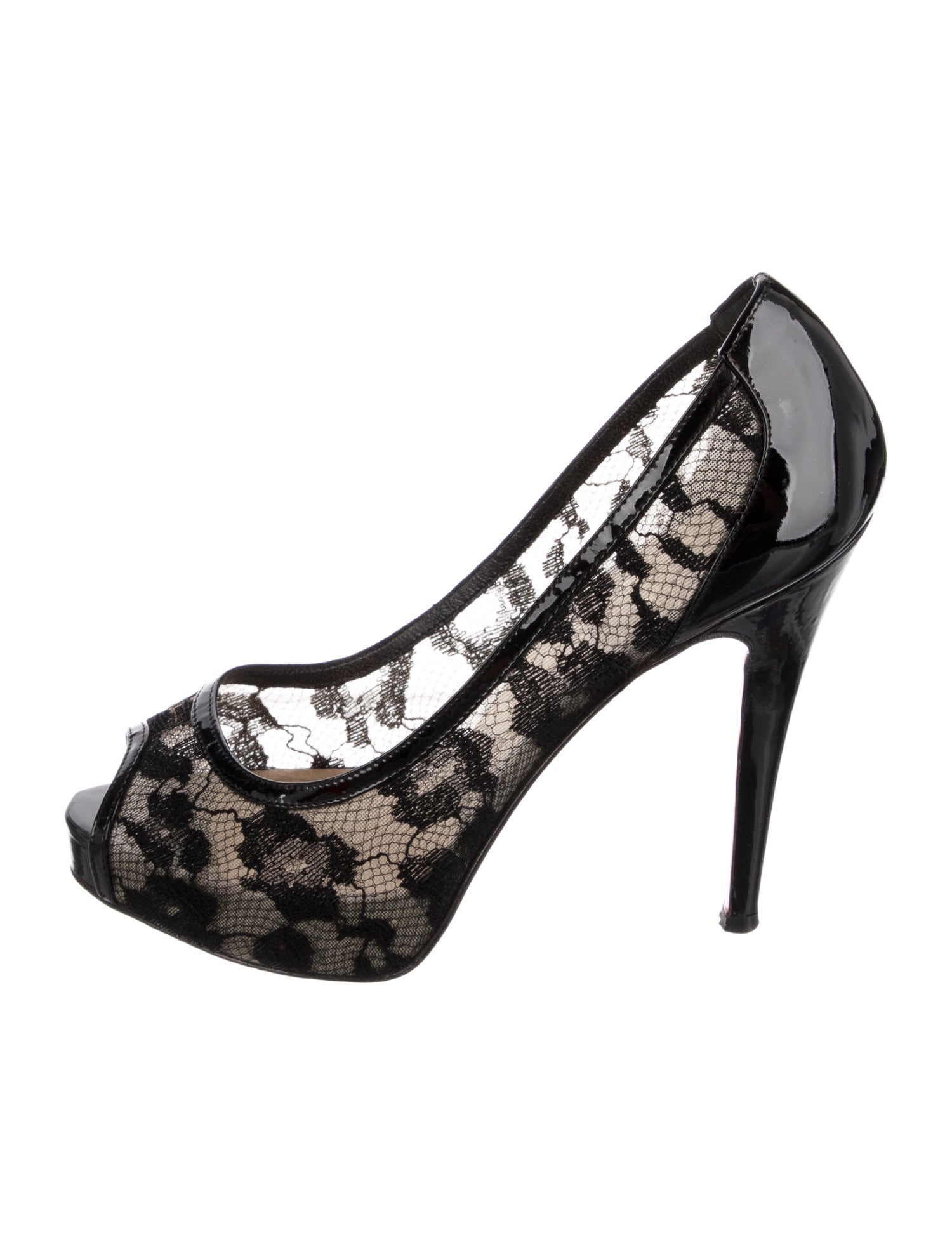 Christian Louboutin Lace Lace Pattern Pumps
