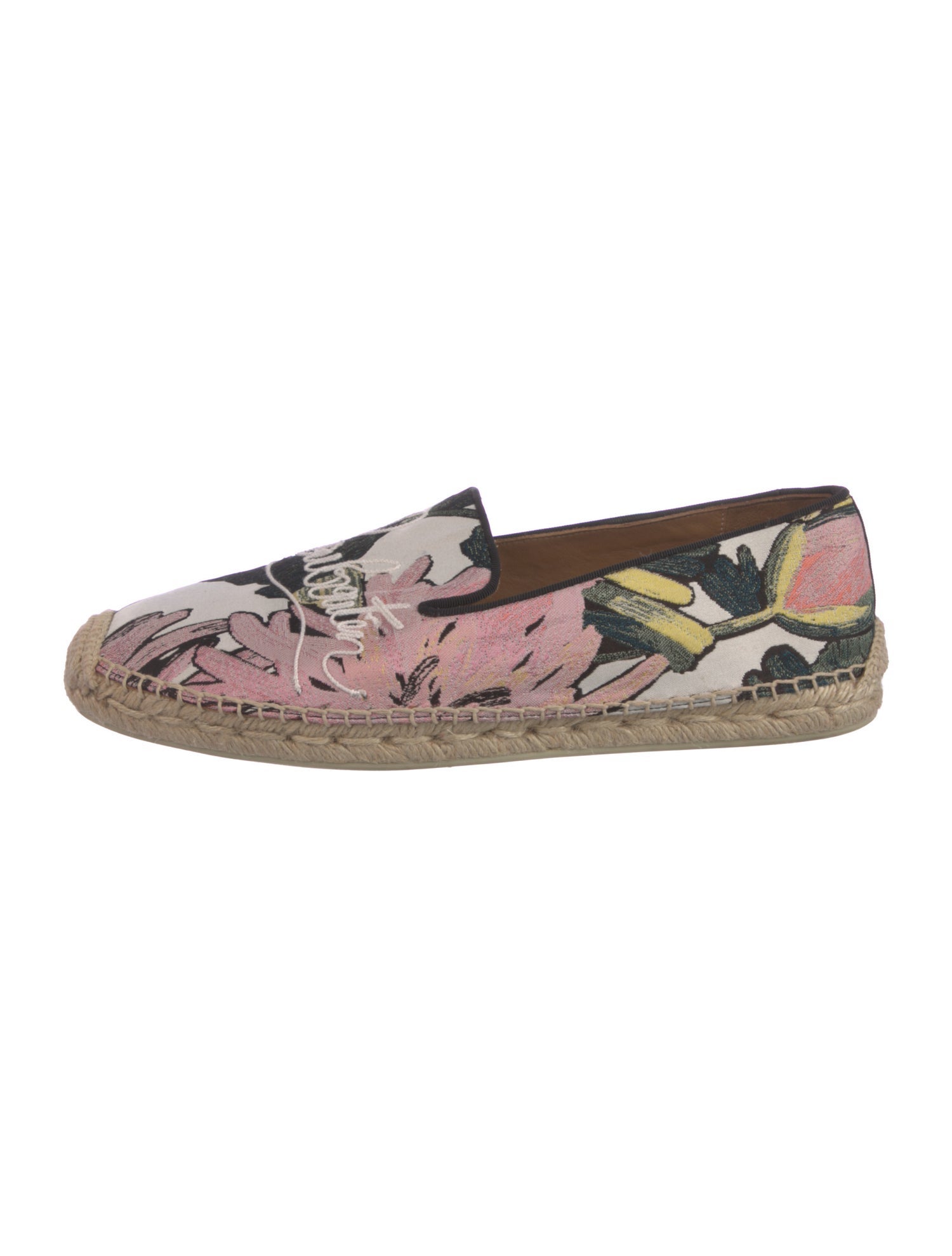 Christian Louboutin Floral Print Espadrilles