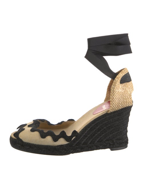 Christian Louboutin Canvas Colorblock Pattern Espadrilles